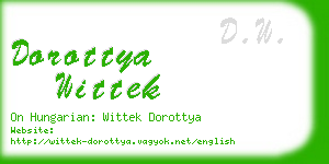 dorottya wittek business card